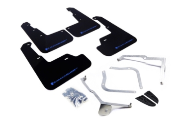 Picture of Rally Armor RAL UR Blk Flap/Blue Logo Mud Flaps - MF32-UR-BLK/LBL