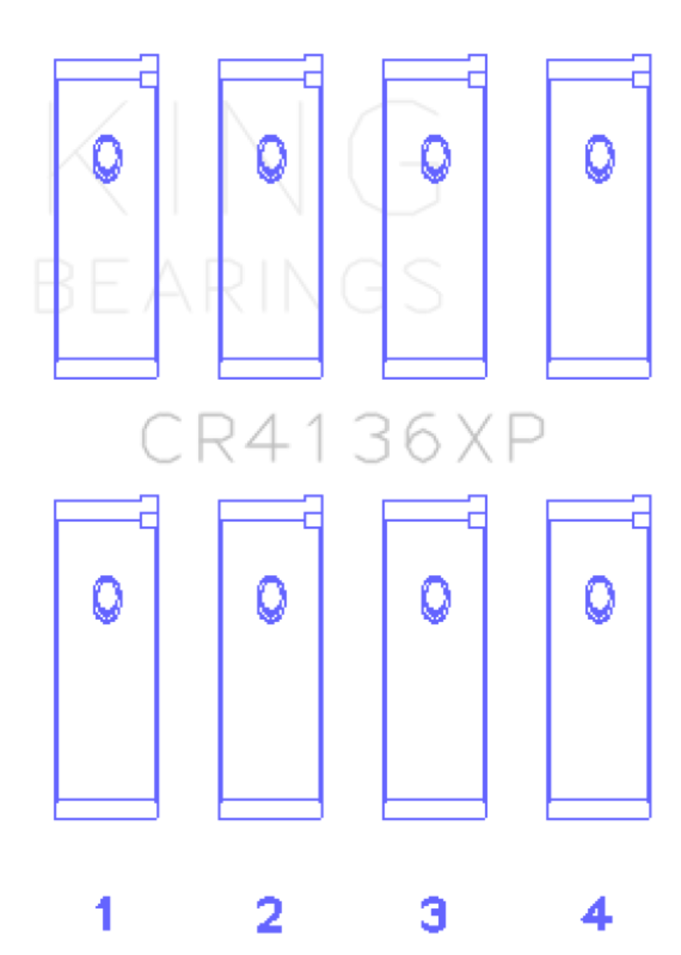 Picture of King Engine Bearings KING Connecting Rod Bearings - CR4136XP.026