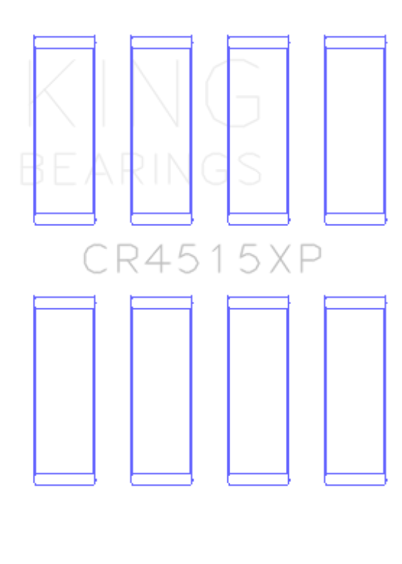 Picture of King Engine Bearings KING Connecting Rod Bearings - CR4515XP.026