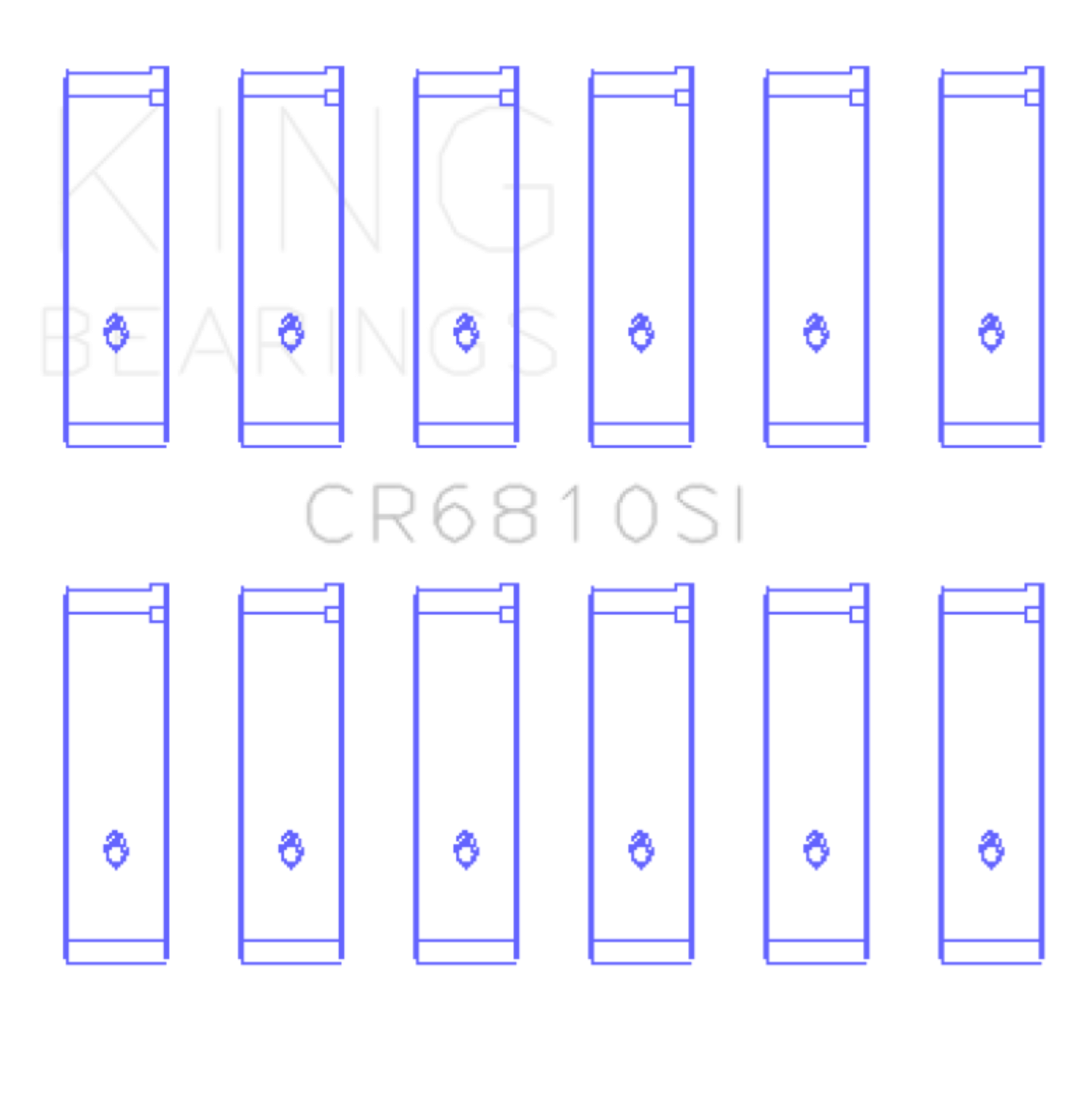 Picture of King Engine Bearings KING Connecting Rod Bearings - CR6810SI.026