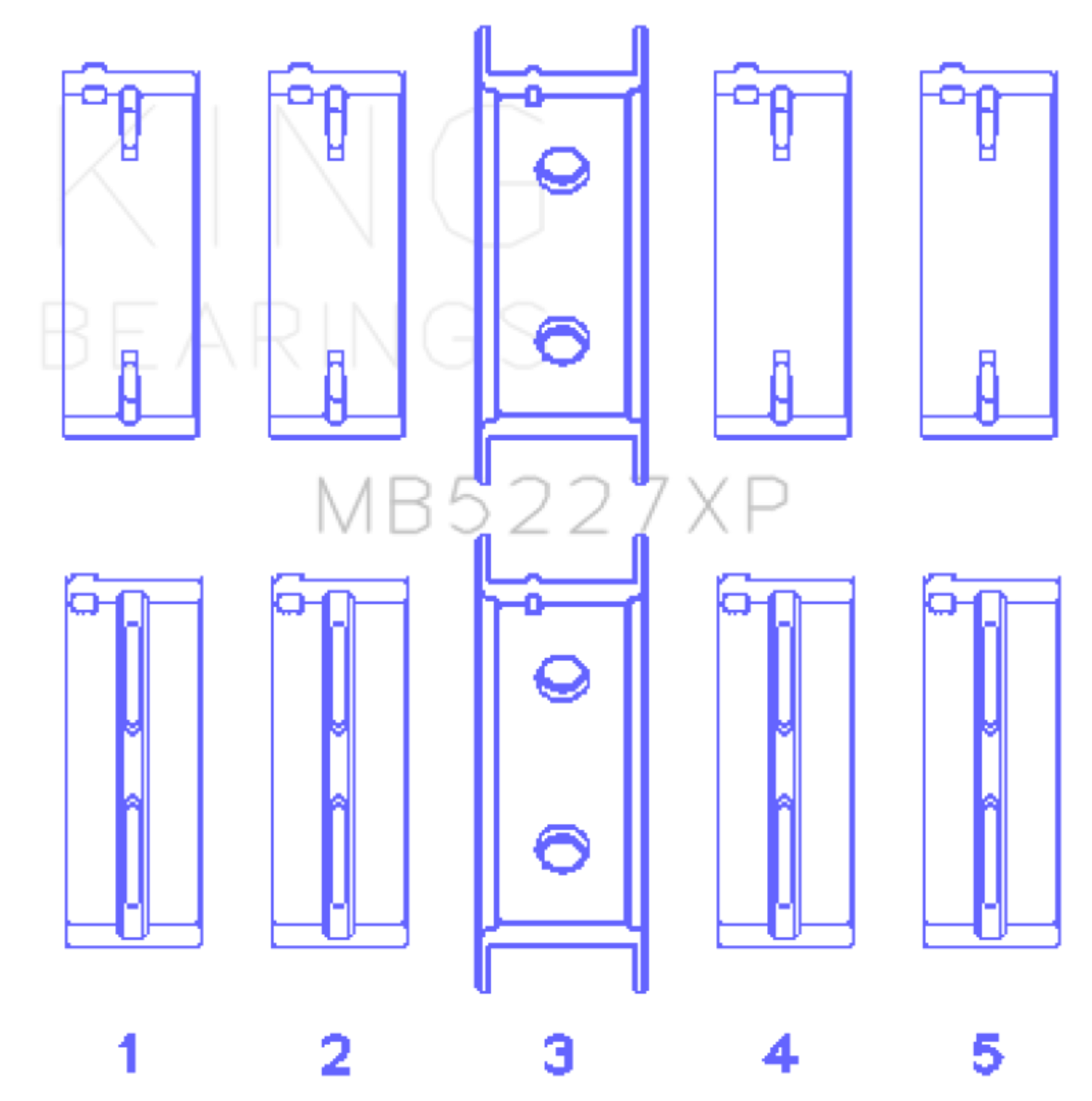 Picture of King Engine Bearings KING Main Bearings - MB5227XP.026