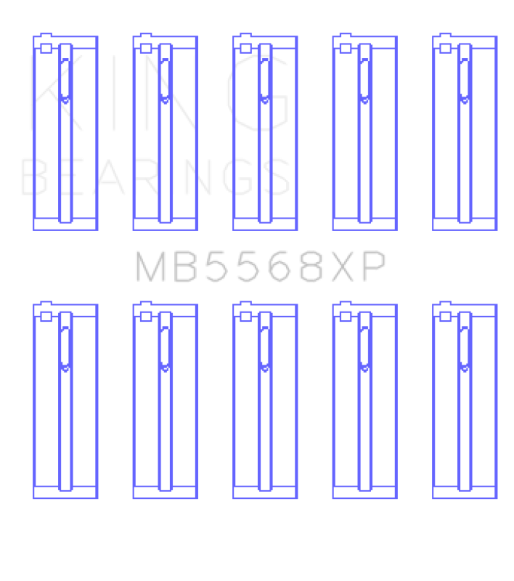 Picture of King Engine Bearings KING Main Bearings - MB5568XP.026