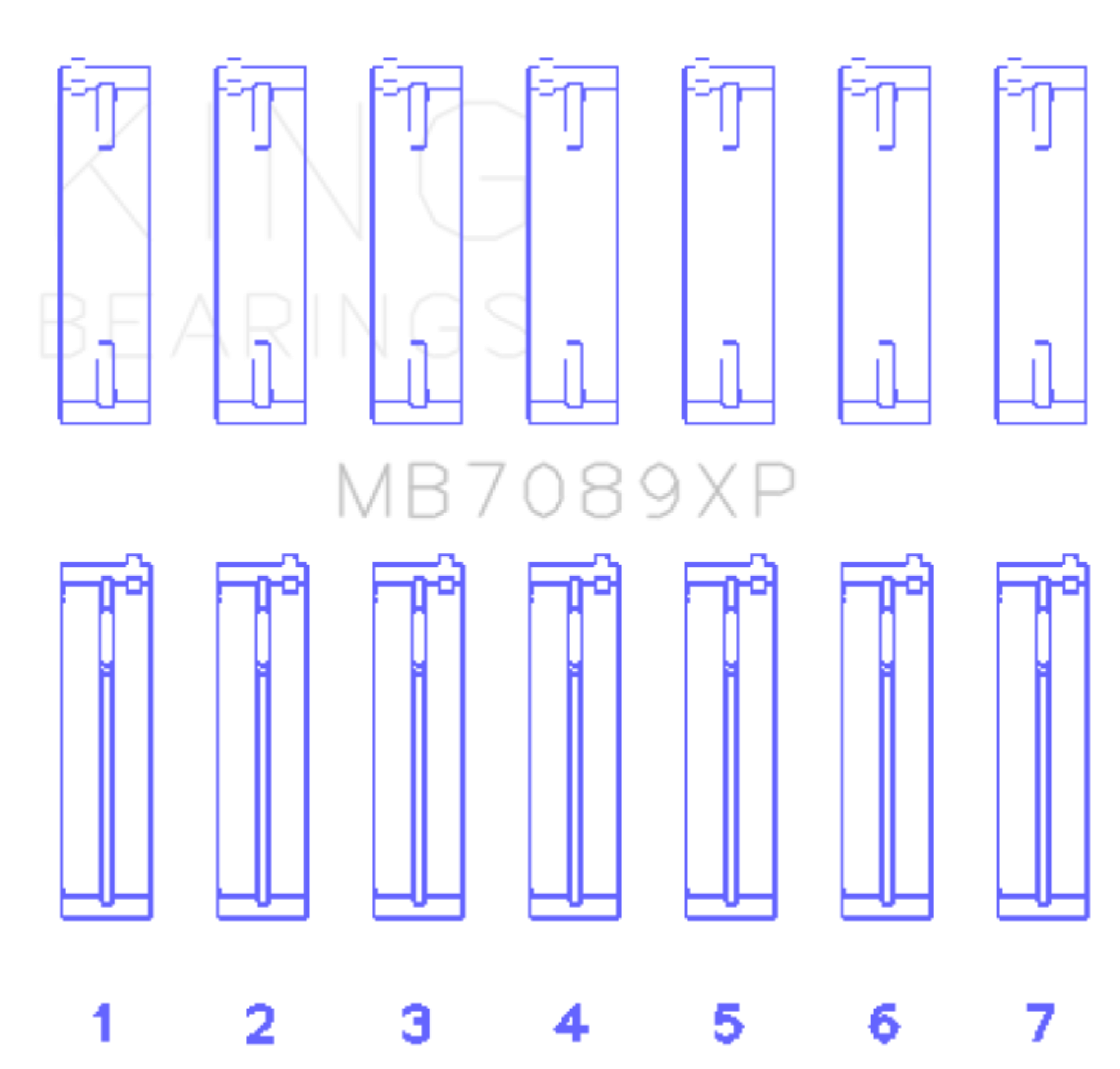 Picture of King Engine Bearings KING Main Bearings - MB7089XP.026
