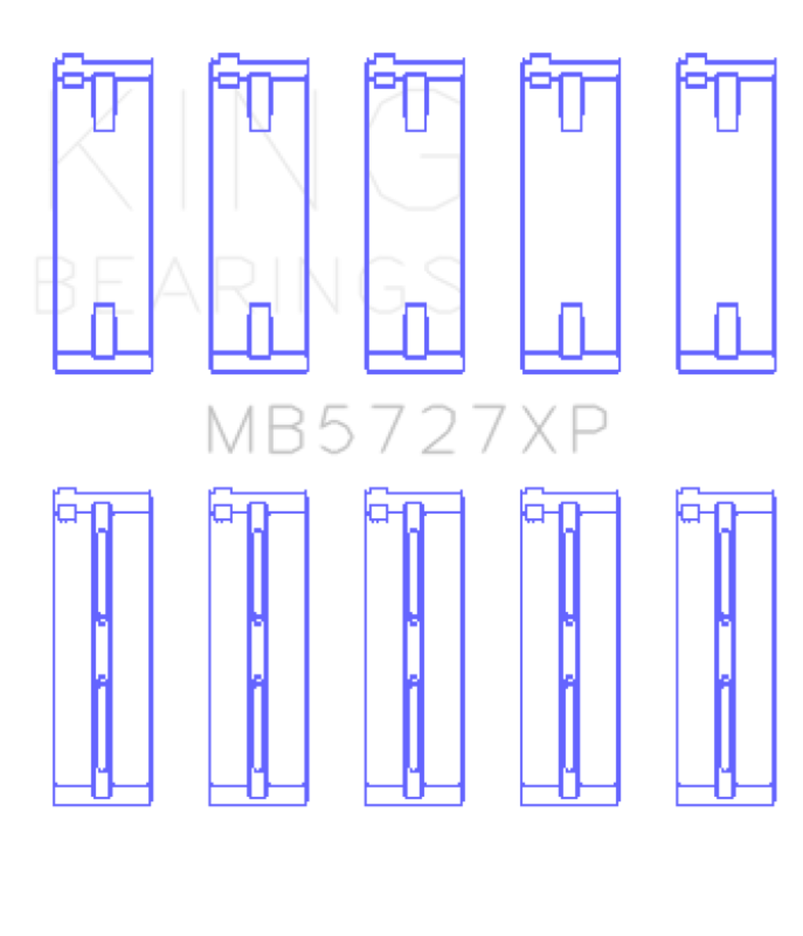 Picture of King Engine Bearings KING Main Bearings - MB5727XP.026