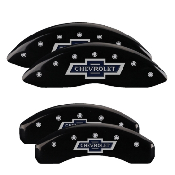 Picture of MGP Caliper Covers 4 Logo Front - 14005SBANBK