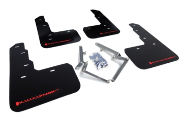 Picture of Rally Armor RAL UR Blk Flap/Rd Logo Mud Flaps - MF47-UR-BLK/RD