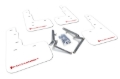 Picture of Rally Armor RAL UR White Flap/Red Logo Mud Flaps - MF47-UR-WH/RD
