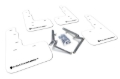 Picture of Rally Armor RAL UR White Flap/Black Logo Mud Flaps - MF47-UR-WH/BLK