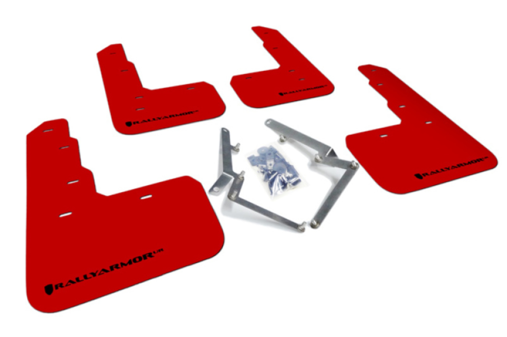 Picture of Rally Armor RAL UR Red Flap/Blk Logo Mud Flaps - MF47-UR-RD/BLK