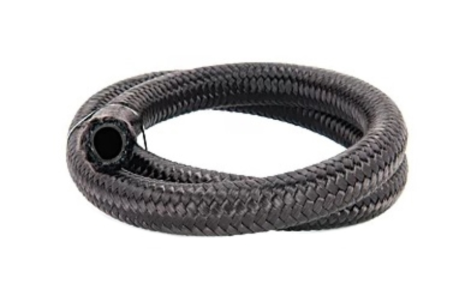 Picture of Torque Solution TQS Nylon Braided Rubber Hose - TS-RH-NR8-2
