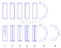 Picture of King Engine Bearings KING Performance Main Bearings - MB5280XPC