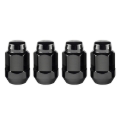 Picture of M12 x 1.5 Black Bulge Cone Seat Style Lug Nuts- 3/4 Hex
