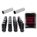 Picture of M14 x 1.5 Black Tuner Style Cone Seat 6-Lug Wheel Install Kit-1.935 OAL,22mm Hex
