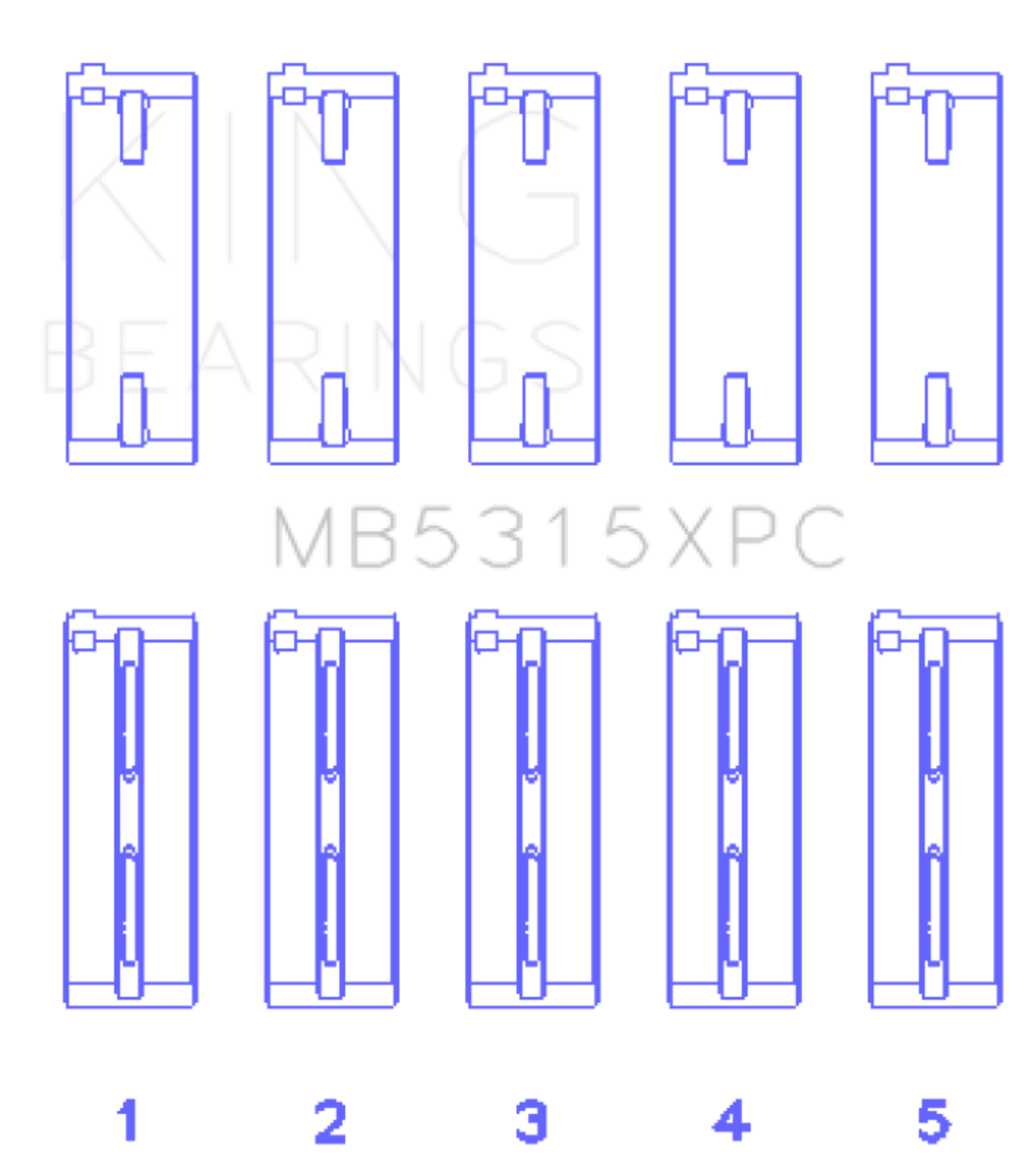 Picture of King Engine Bearings KING Performance Main Bearings - MB5315XPC