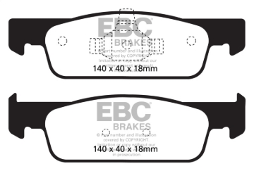 Picture of EBC Greenstuff Brake Pad Sets - DP22146