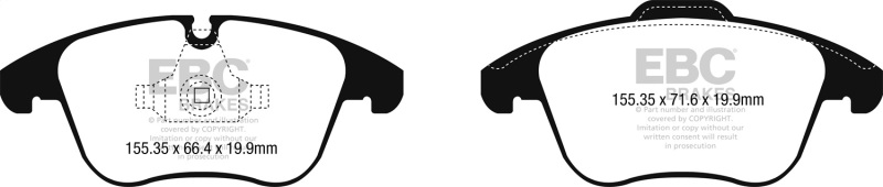 Picture of EBC Redstuff Brake Pad Sets - DP32252C