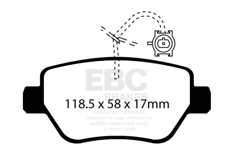 Picture of EBC Redstuff Brake Pad Sets - DP32258C