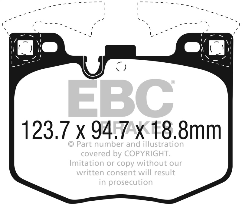 Picture of EBC Redstuff Brake Pad Sets - DP32302C