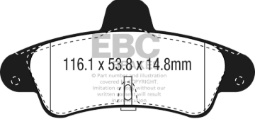 Picture of EBC Redstuff Brake Pad Sets - DP3965/2C