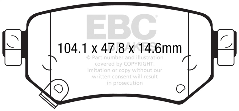 Picture of EBC Yellowstuff Brake Pad Sets - DP42287R