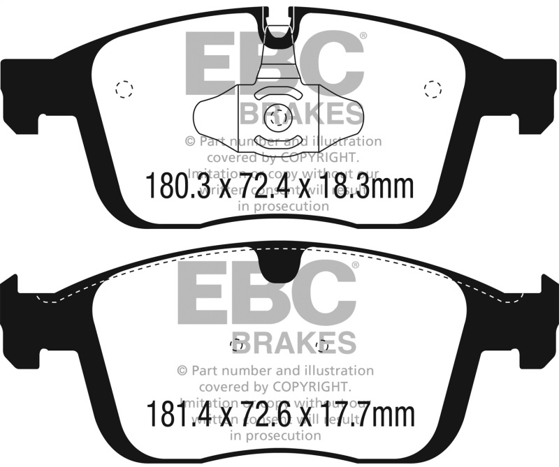 Picture of EBC Yellowstuff Brake Pad Sets - DP42296R