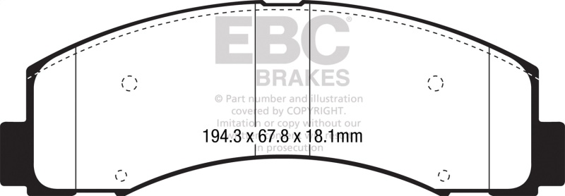 Picture of EBC Extra Duty Brake Pad Sets - ED93088
