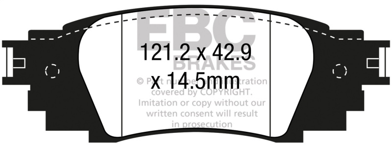Picture of EBC Ultimax2 Brake Pad Sets - UD1879