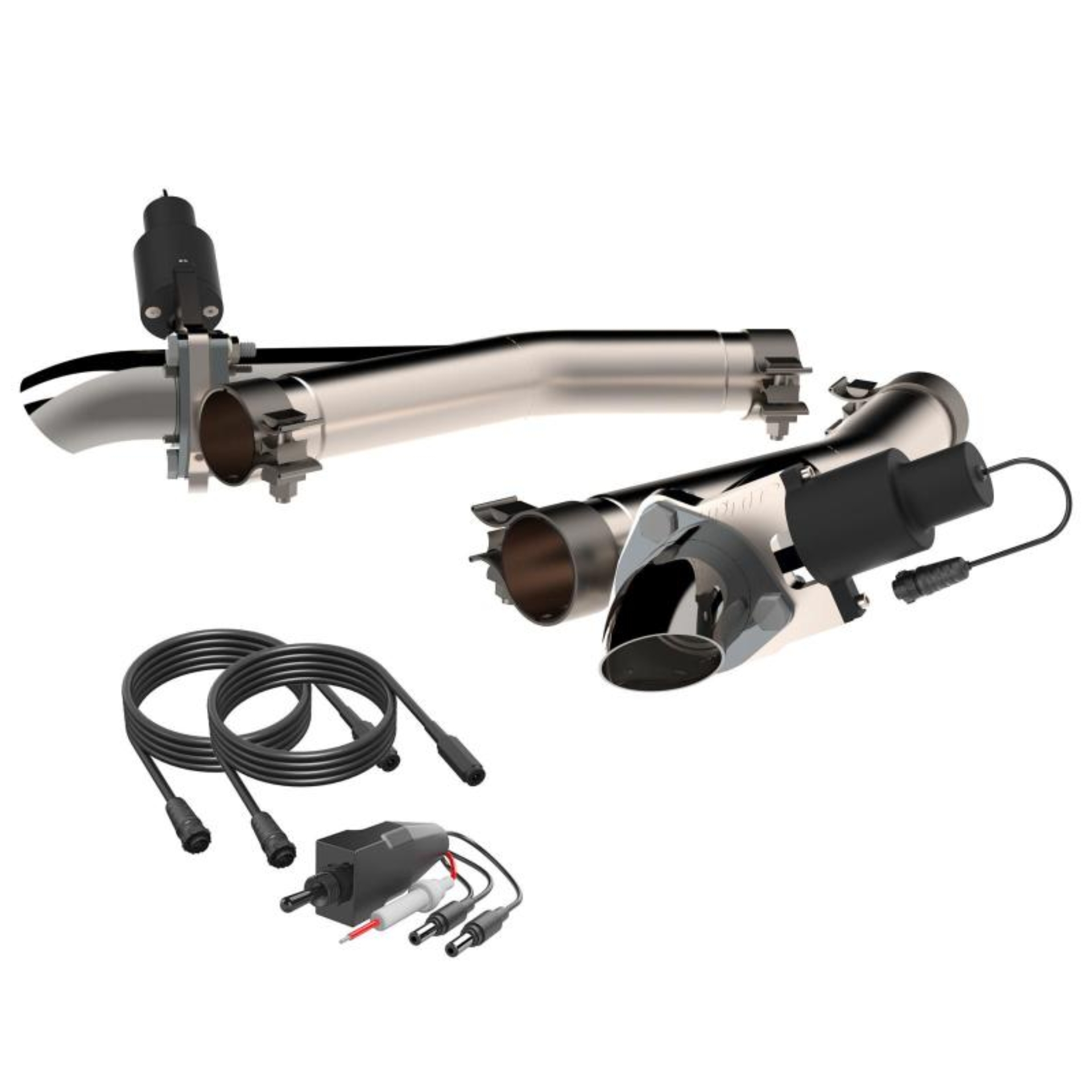 Picture of QTP Aggressor Cutout Pipes Exhaust Cutouts - 520511
