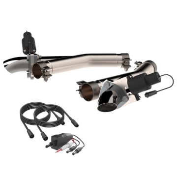 Picture of QTP Aggressor Cutout Pipes Exhaust Cutouts - 520511