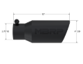 Picture of MBRP Univ Exhaust Tips BLK - T5157BLK