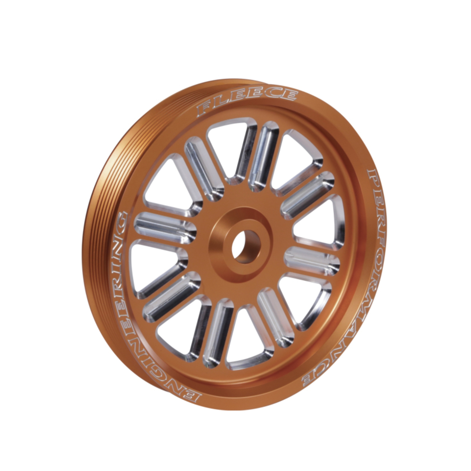 Picture of Fleece Performance FPE Pulleys - FPE-34211-ORG-SPK