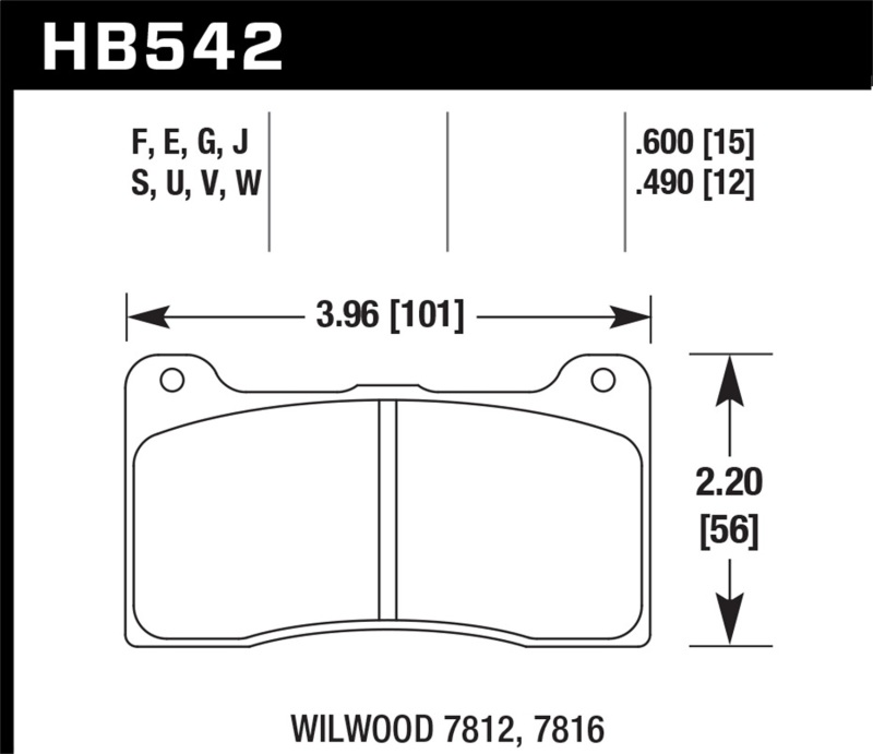 Picture of Hawk Performance HAWK Blue 9012 Brake Pad Sets - HB542E.600