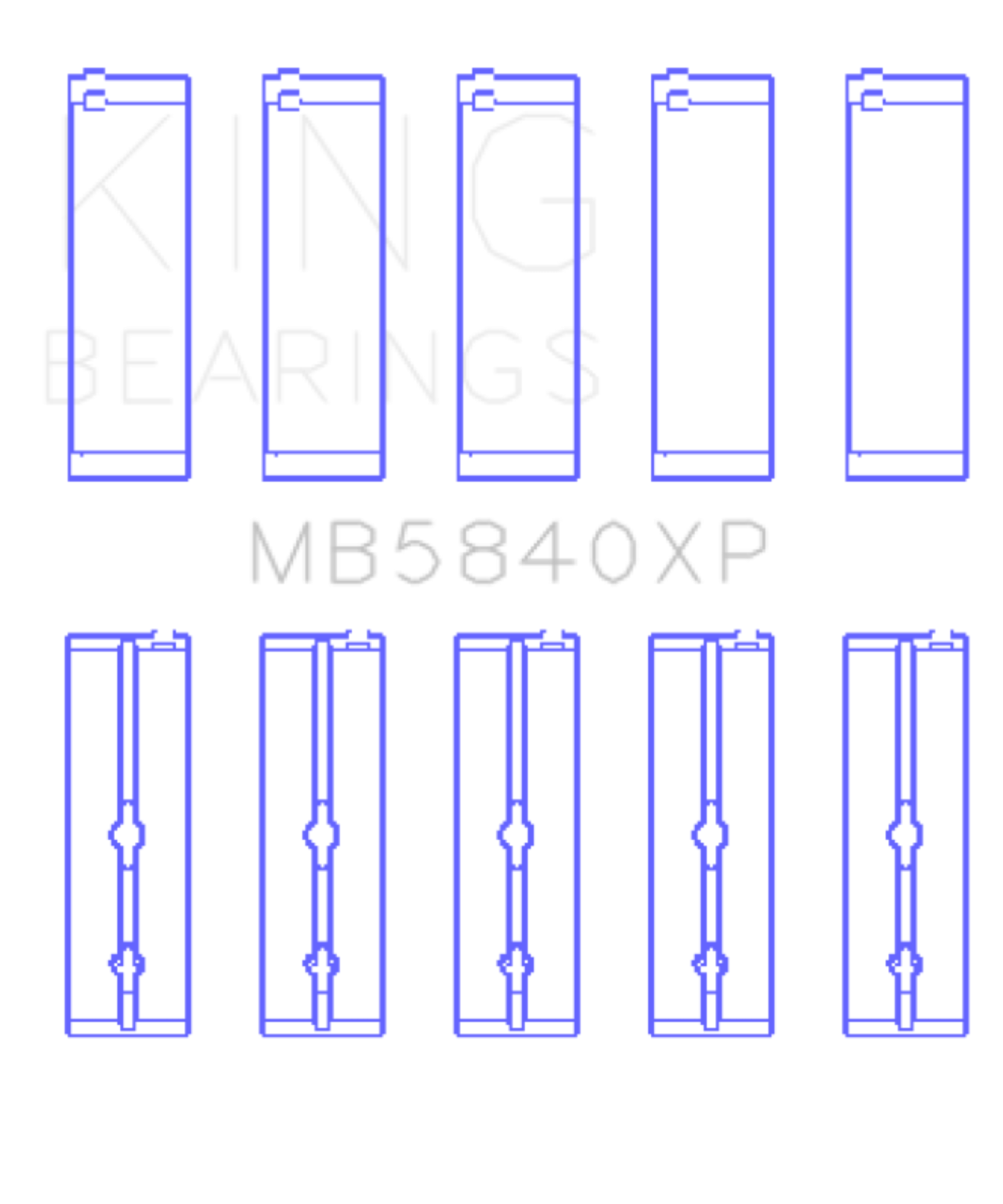 Picture of King Engine Bearings KING Main Bearings - MB5840XP