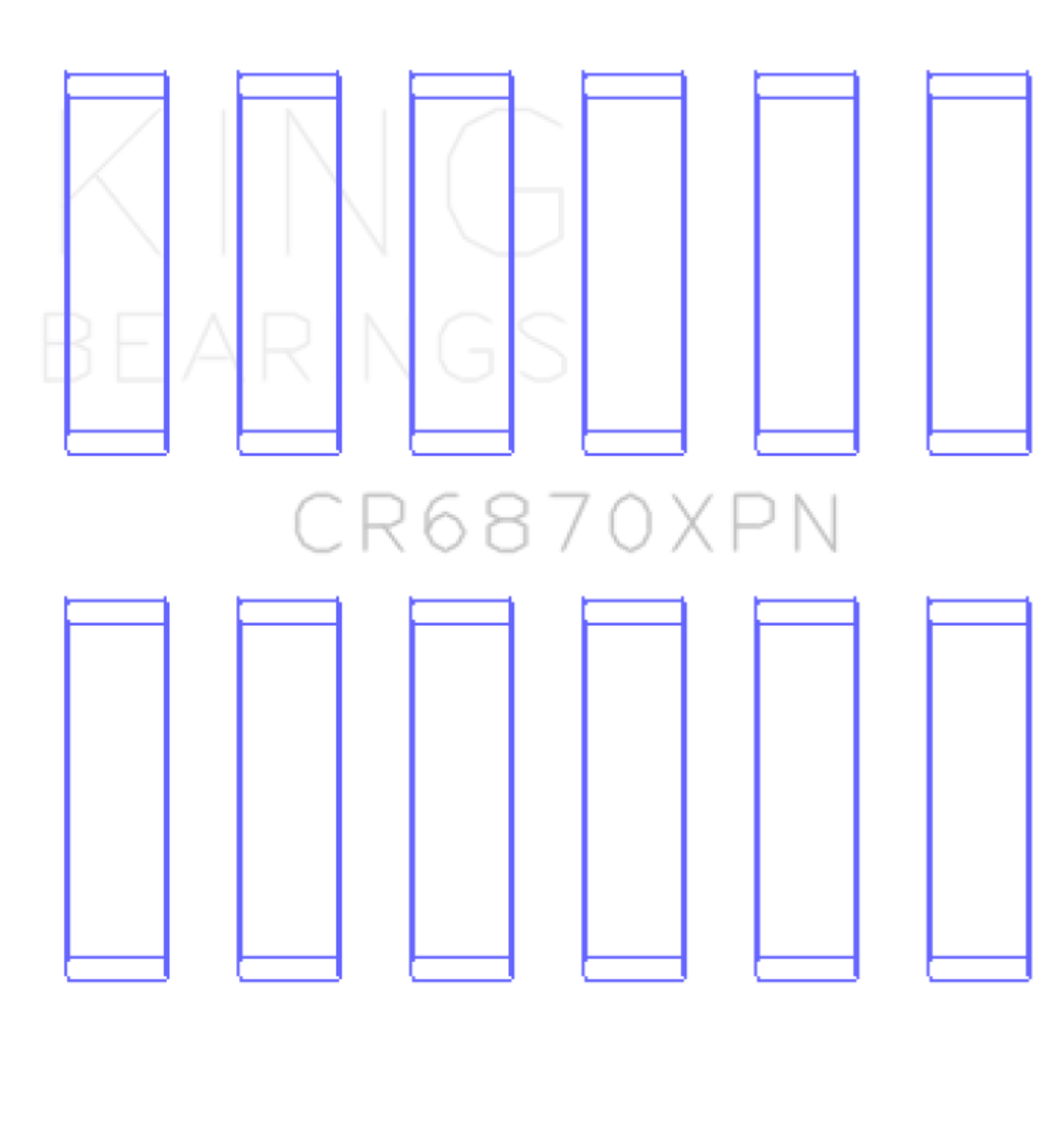Picture of King Engine Bearings KING Performance Rod Bearings - CR6870XPN