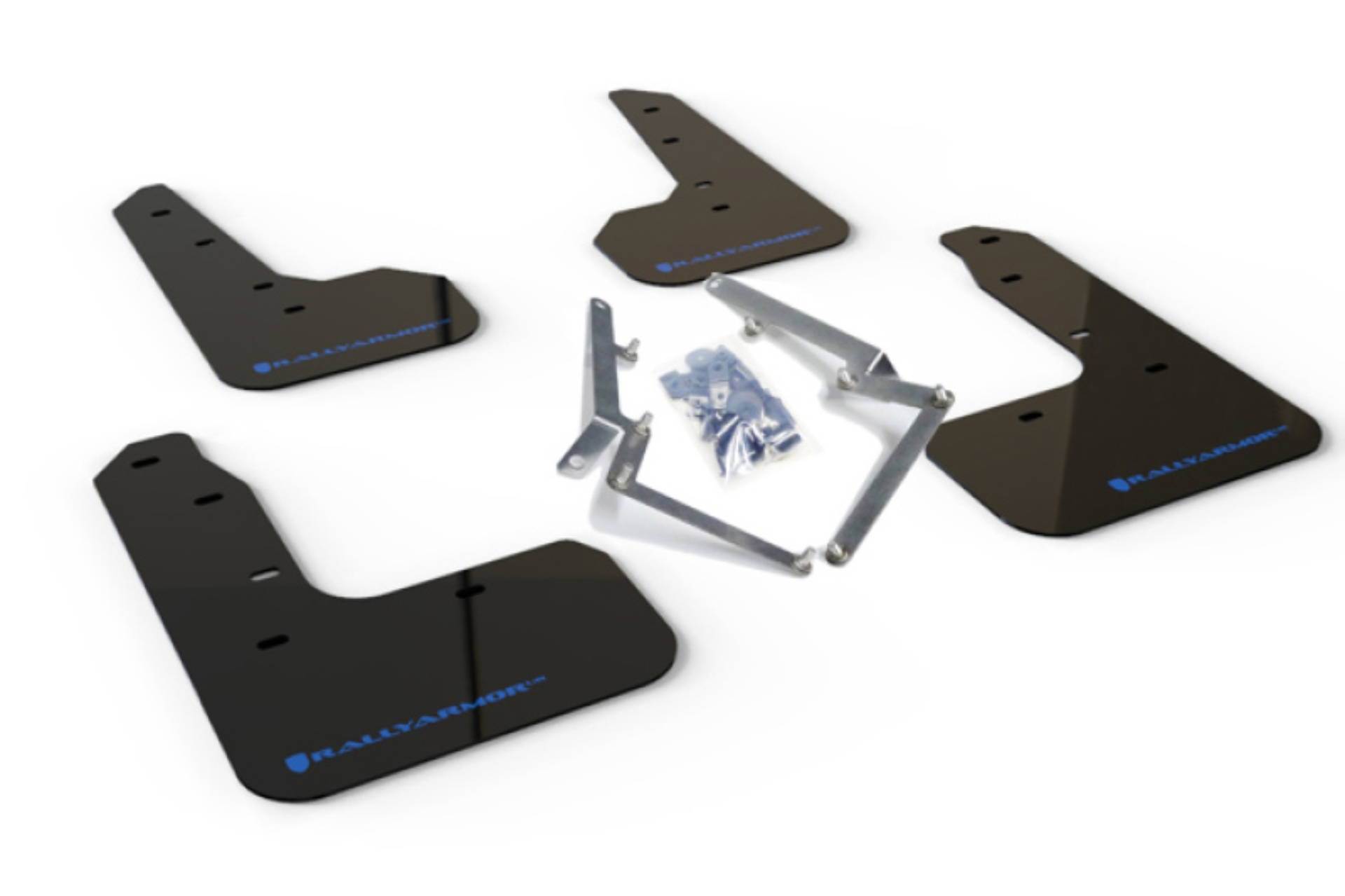 Picture of Rally Armor RAL UR Blk Flap/Blue Logo Mud Flaps - MF51-UR-BLK/BL