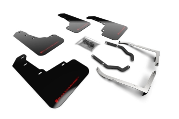 Picture of Rally Armor RAL UR Blk Flap/Rd Logo Mud Flaps - MF46-LTUR-BLK/RD