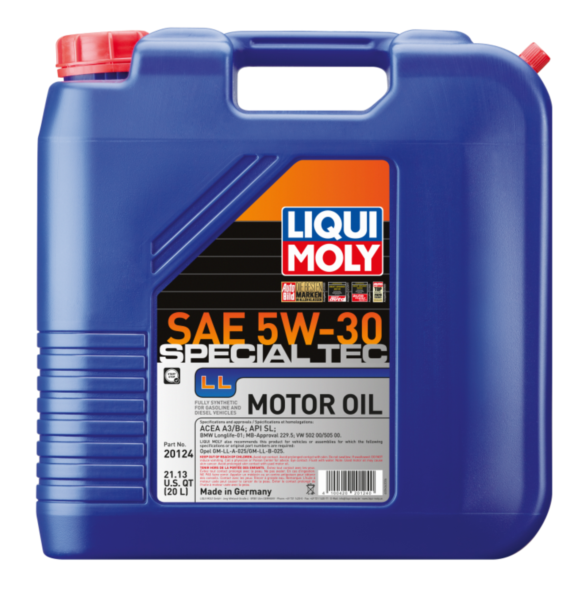 Picture of LIQUI MOLY LQM Motor Oil-Special Tec LL - 20124