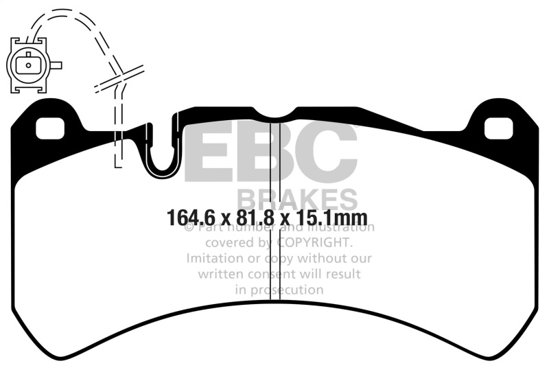 Picture of EBC Yellowstuff Brake Pad Sets - DP42355R