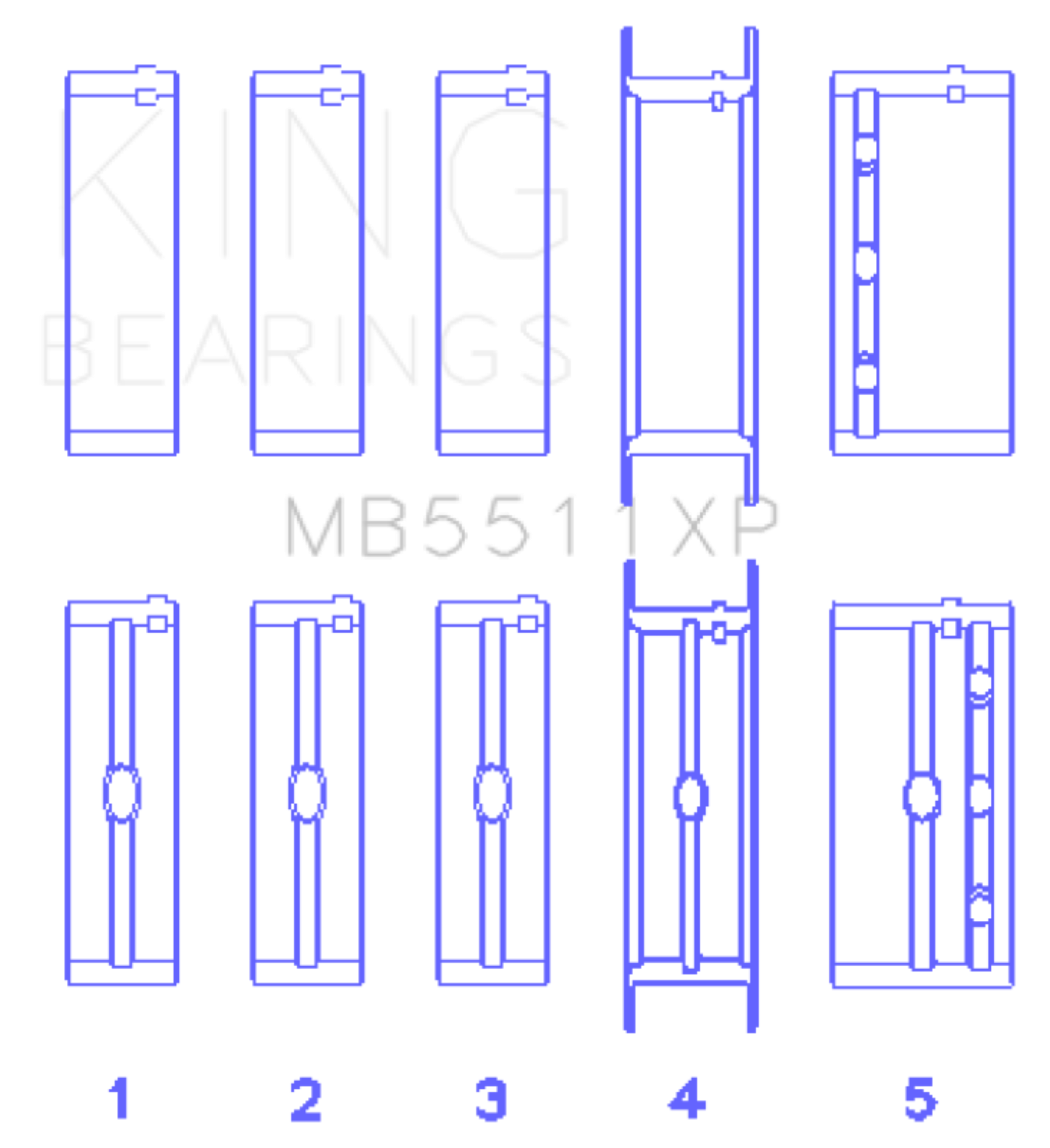 Picture of King Engine Bearings KING Main Bearings - MB5511XP