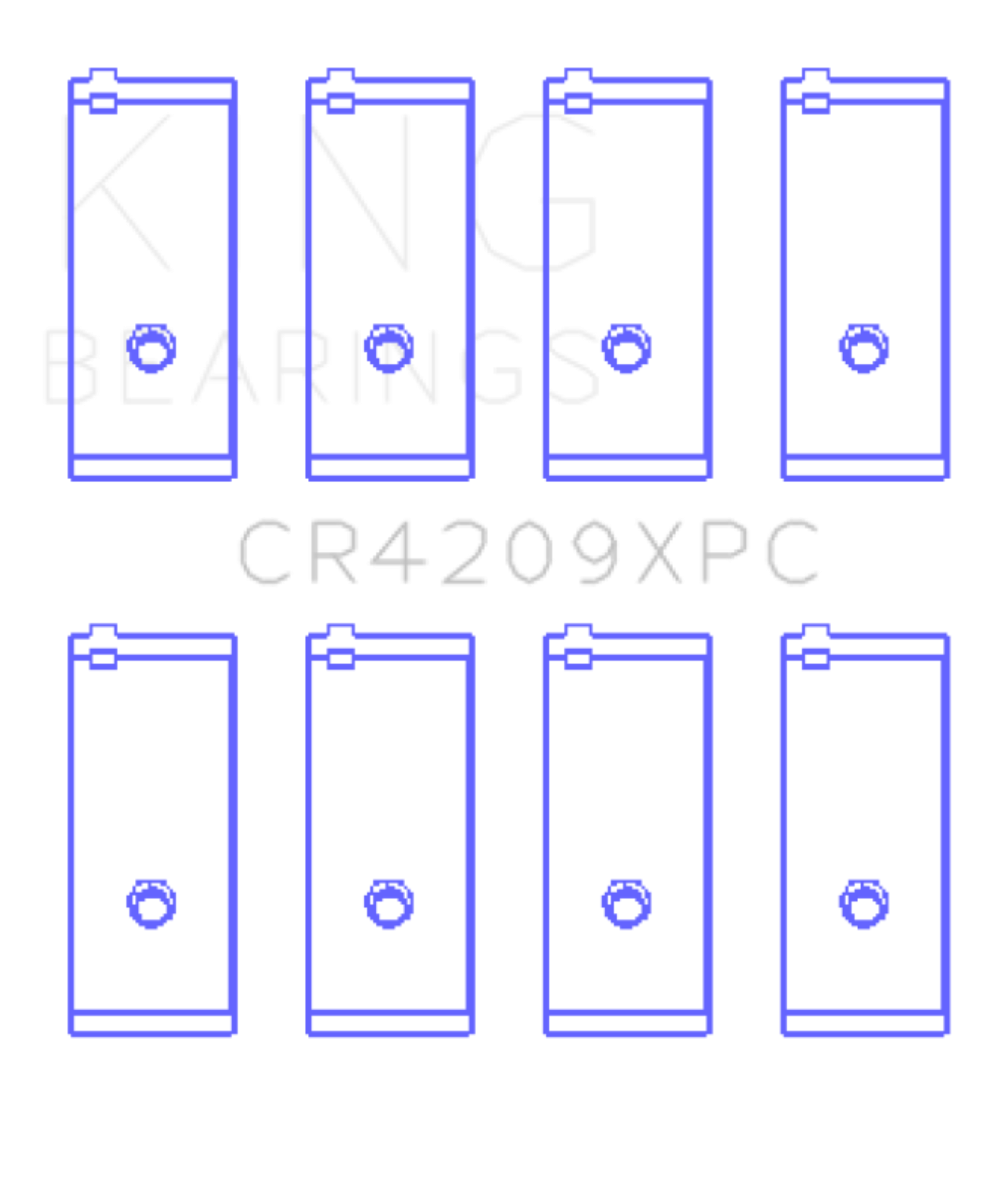 Picture of King Engine Bearings KING Performance Rod Bearings - CR4209XPC