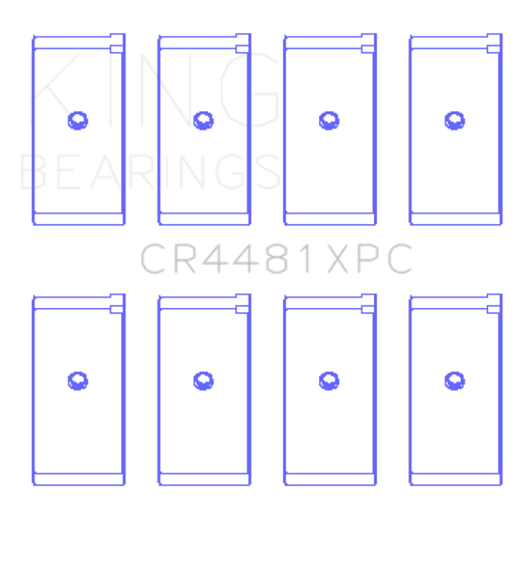 Picture of King Engine Bearings KING Performance Rod Bearings - CR4481XPC