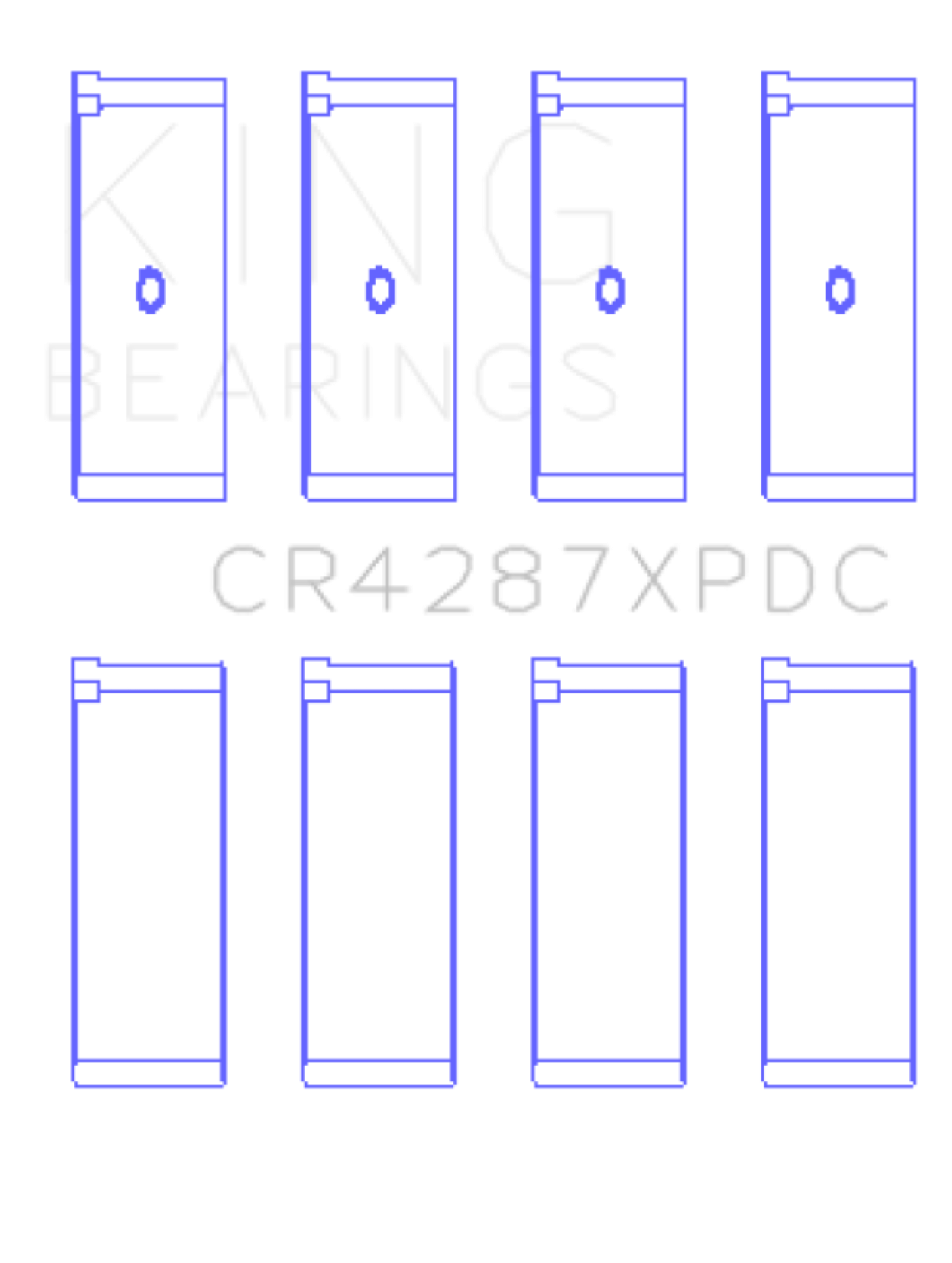 Picture of King Engine Bearings KING Performance Rod Bearings - CR4287XPDC
