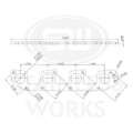 Picture of Stainless Works, Hemi 5.7L round port 1-5/8" primary header flanges.