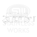 Picture of Stainless Works, Hemi 5.7L round port 1-3/4" primary header flanges.