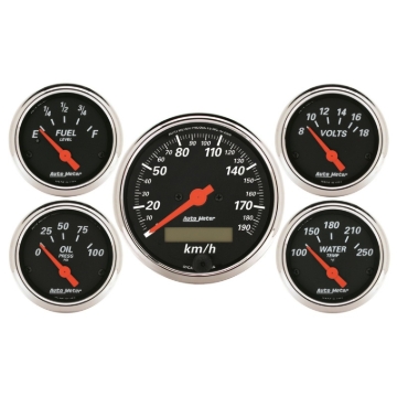 Picture of AutoMeter AM Designer Black Gauges - 1421-M