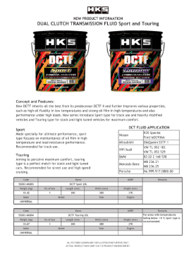 Picture of HKS Transmission Fluid Gear Oils - 52002-AK004