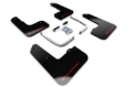 Picture of Rally Armor RAL UR Blk Flap/Rd Logo Mud Flaps - MF57-UR-BLK/RD
