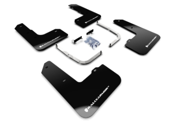 Picture of Rally Armor RAL UR Blk Flap/Wht Logo Mud Flaps - MF57-UR-BLK/WH