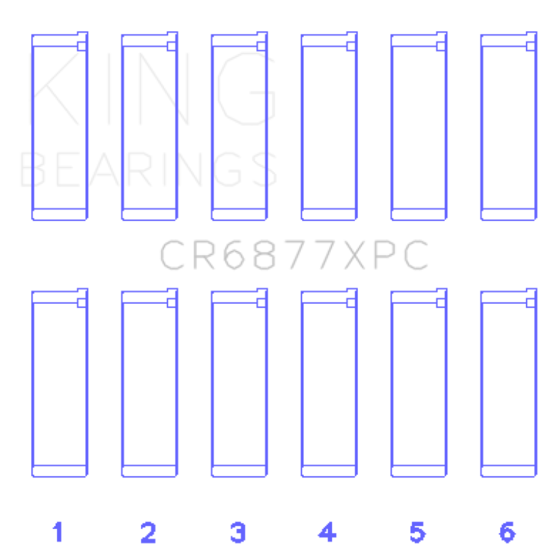 Picture of King Engine Bearings KING Performance Rod Bearings - CR6877XPC