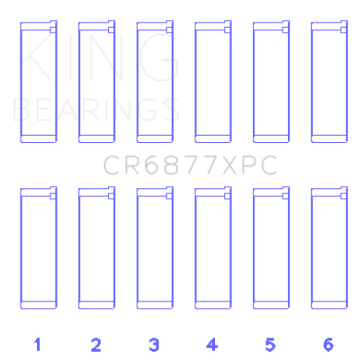 Picture of King Engine Bearings KING Performance Rod Bearings - CR6877XPC